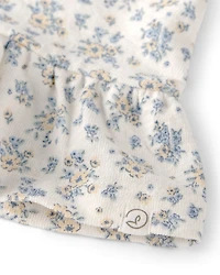 Girls 2-Piece Top & Short Set Made with Organic Cotton Spring Bloom Print