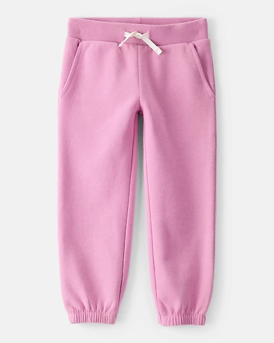 Toddler Girl Cotton Joggers - Purple