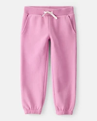 Toddler Girl Cotton Joggers - Purple
