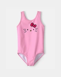Toddler Girl 1-Piece Hello Kitty® Swimsuit - Pink