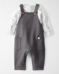 Baby 2-Piece Organic Cotton Overall Set Bear Print