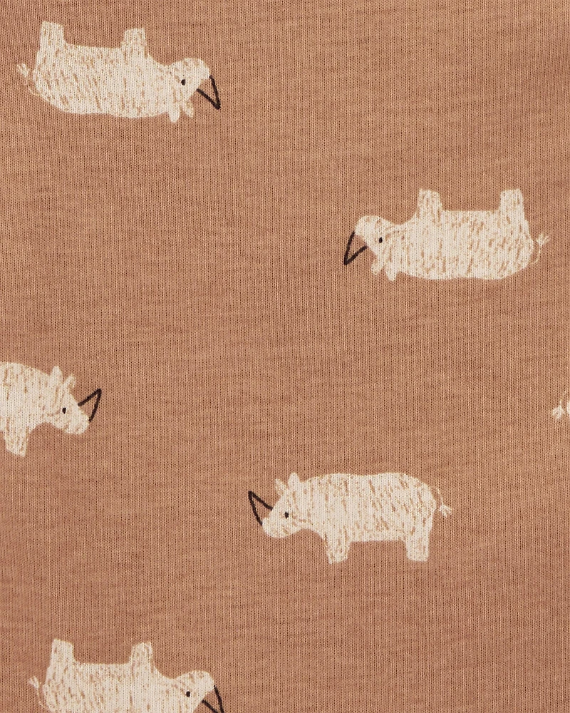 Baby Boy 5-Pack Animals Sleeveless Bodysuits