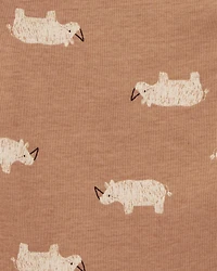 Baby Boy 5-Pack Animals Sleeveless Bodysuits