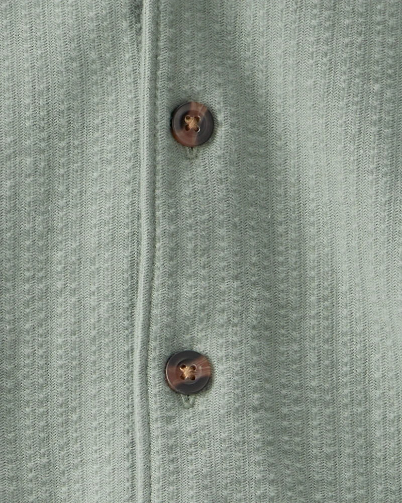 Baby Boy 3-Piece Solid Short-Sleeve Top & Short Set - Green/White