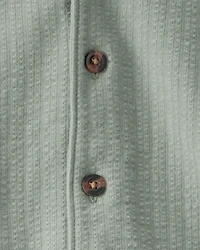 Baby Boy 3-Piece Solid Short-Sleeve Top & Short Set - Green/White