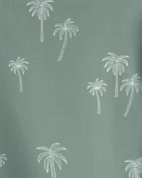 Baby Boy Recycled Long-Sleeve Romper Palm Tree Print