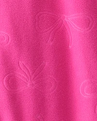 Toddler Girl Bow Loose Fit Long-Sleeve 2-Way Zip 1-Piece pyjamas - Pink