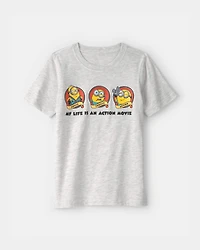 Kids Despicable Me Minions Graphic Tee - Grey