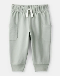 Baby Boy 2-Piece Airplane Thermal Bodysuit & Jogger Set - Green/White