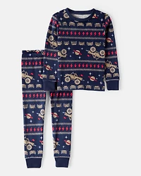 Toddler Boy Monster Truck DreamPlush Snug Fit 2-Piece Pajamas