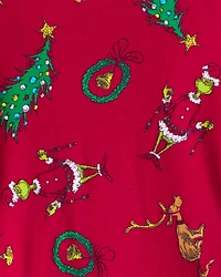 Toddler Dr. Seuss™ The Grinch Print 100% Cotton Long-Sleeve Snug Fit 2-Piece Pyjamas - Red