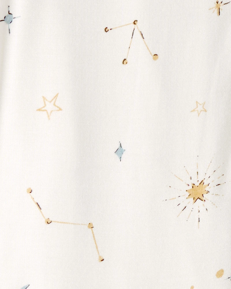 Baby Constellation PurelySoft 2-Way Zip 1-Piece Pyjama - Cream