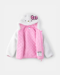 Girls Hello Kitty Bomber Fashion Jacket - White