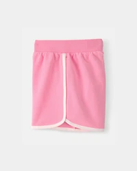 Girls French Terry Active Shorts - Pink