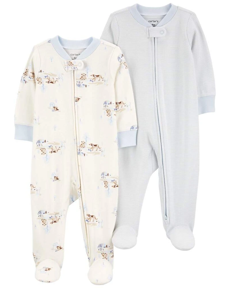Baby 2-Pack 2-Way Zip Sleepers