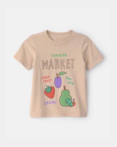 Toddler Farmers Market Graphic Tee - Tan