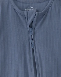 Baby Boy 2-Way Zip PurelySoft Sleeper - Blue