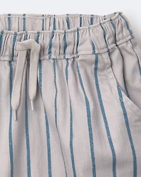 Toddler Boy Playground Shorts Stripes - Grey