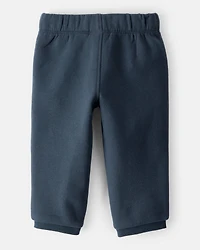 Baby Boy Cotton Pull-On Pants - Blue