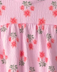 Baby Girl Floral Romper - Pink