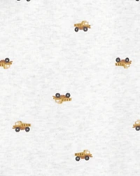 Baby Boy 5-Pack Construction Short-Sleeve Cotton Bodysuits