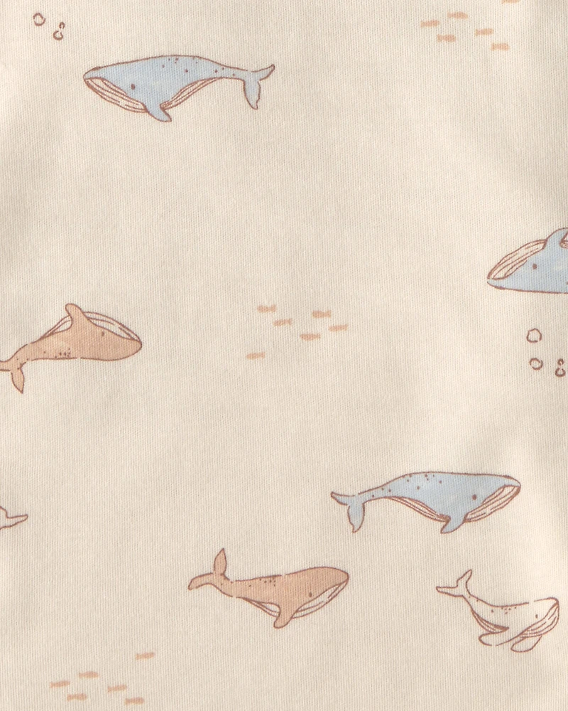 Baby 4-Pack Whale Burp Cloths