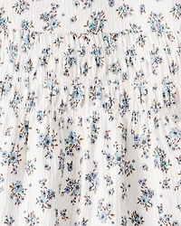 Toddler Girl 2-Piece Organic Cotton Set BlueMist Bloom Print