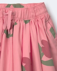 Toddler Girl Avenue Twirl™ Midi Floral Print - Light Pink