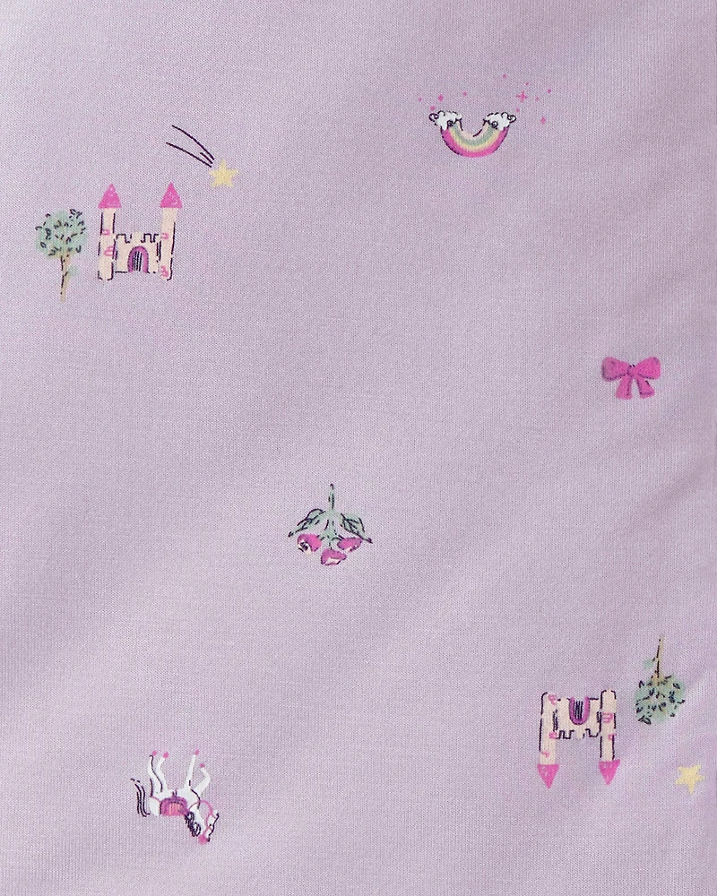 Baby Girl Fairytale 2-Way Zip Wearable Blanket - Purple