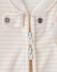 Baby Loose Fit Long-Sleeve Wearable Blanket - White