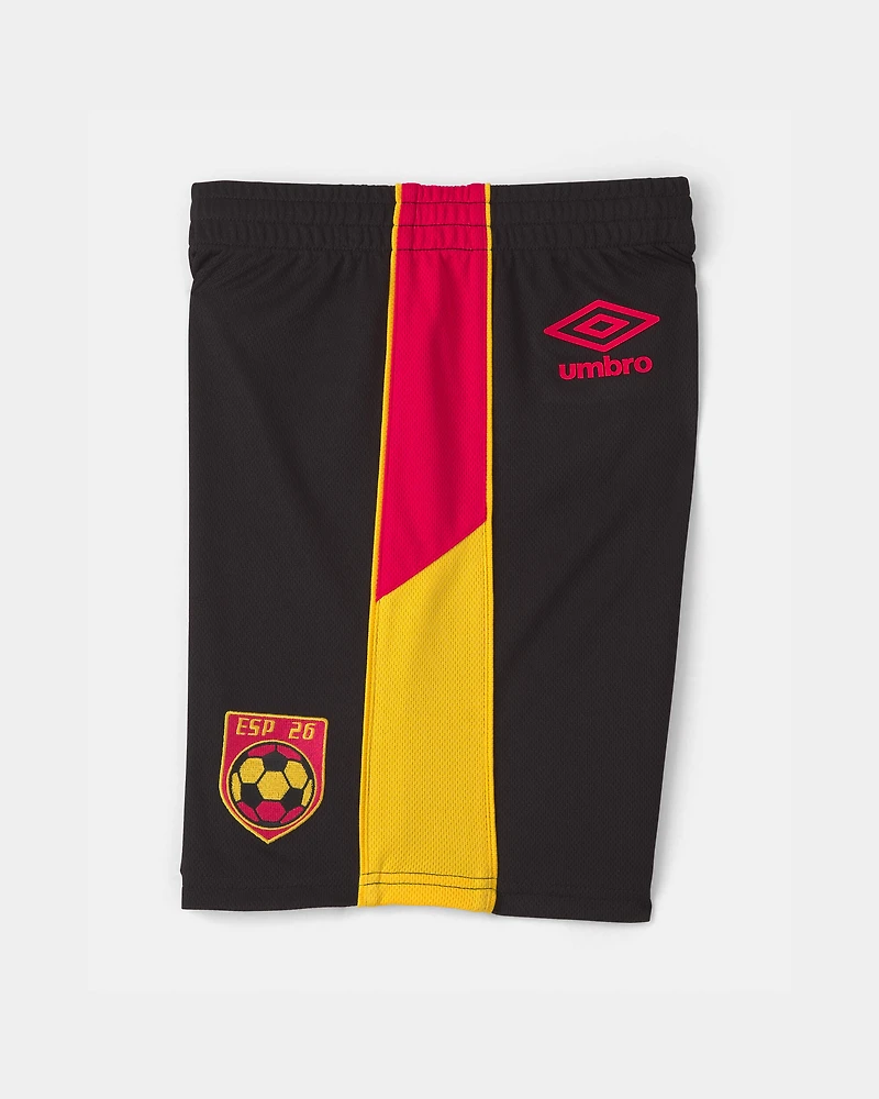 Kids 2-Piece Umbro Spain Soccer Jersey & Short Set - Red/Yellow/Black