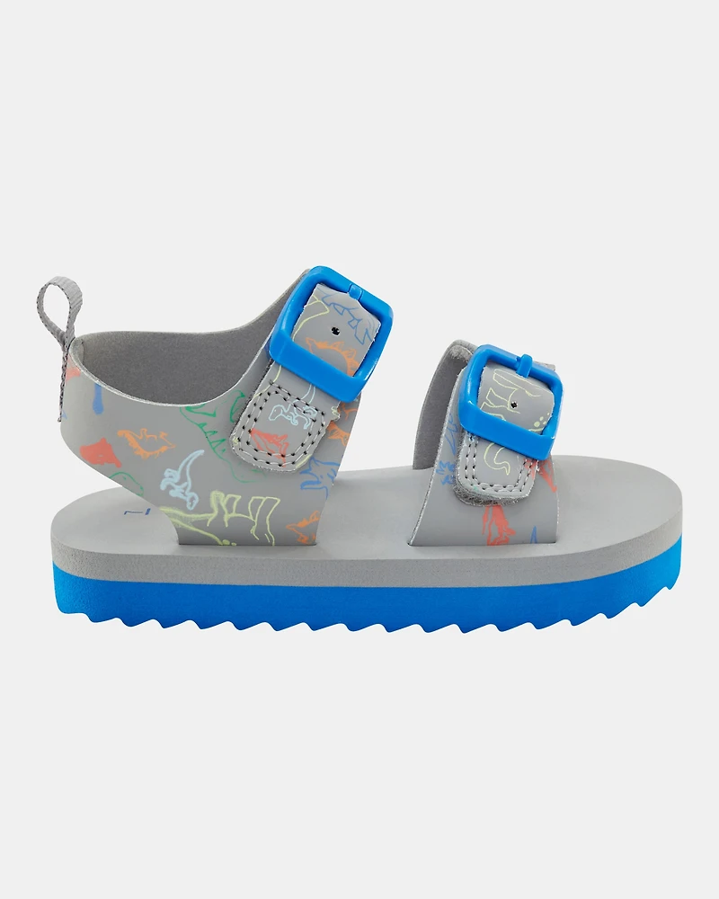 Toddler Boy Strappy Casual Sandals - Grey/Blue
