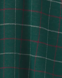 Girls Bow Plaid Skort - Green
