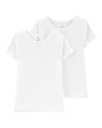 Girls 2-Pack Cotton Undershirts