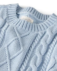 Baby Organic Cotton Cable Knit Sweater