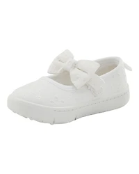 Baby  Every Step® First Walker Eyelet Mary Jane Sneakers - White