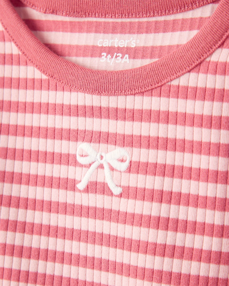Toddler Girl 2-Pack Long-Sleeve Tops - Blue/Pink