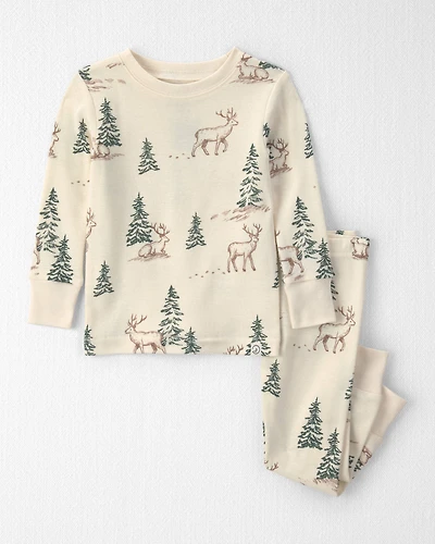 Baby 2-Piece Organic Cotton Pyjamas Reindeer Forest