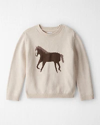 Kid Organic Cotton Horse Sweater Knit