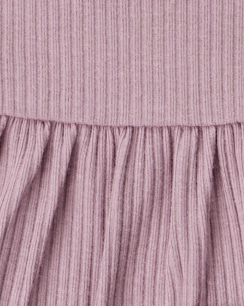 Baby Girl 3-Pack Long-Sleeve Multipack Bodysuits - White/Purple