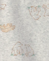 Baby 4-Piece Bear Long-Sleeve Layering Set - Grey