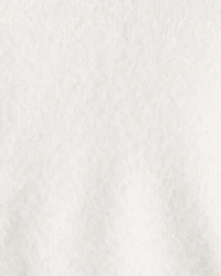 Baby Girl Brushed Sweater - White