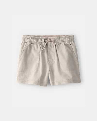 Toddler Boy Twill Shorts - Light Khaki