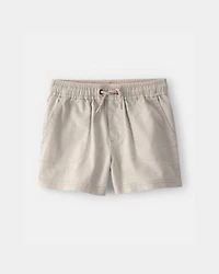 Toddler Boy Twill Shorts - Light Khaki
