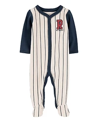 Baby Boy Baseball Rookie Snap-Up Cotton Sleep & Play Pyjamas