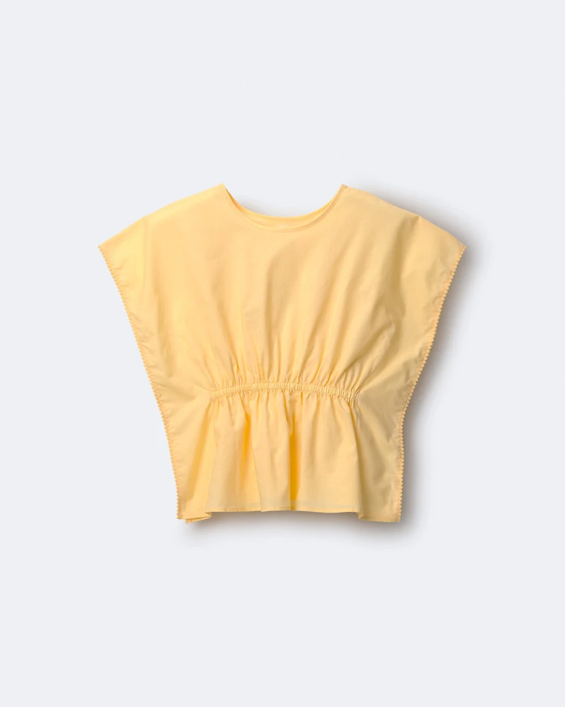 Toddler Girl Pom-Pom Swim Coverup - Yellow