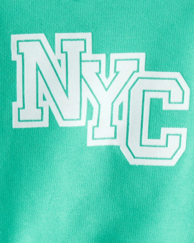Baby Boy 3-Piece NYC Pullover Outfit Set - Green