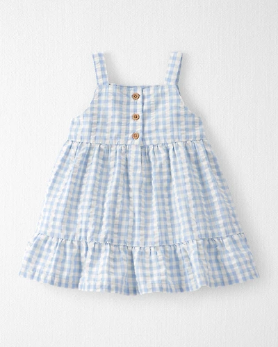 Baby Girl Gingham Dress Made with Organic Cotton