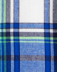 Toddler Boy Plaid Shera Lined Fashion Jacket - Blue