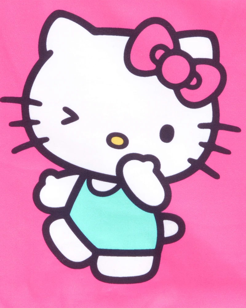 Girls Hello Kitty® 1-Piece Swimsuit - Pink/Blue